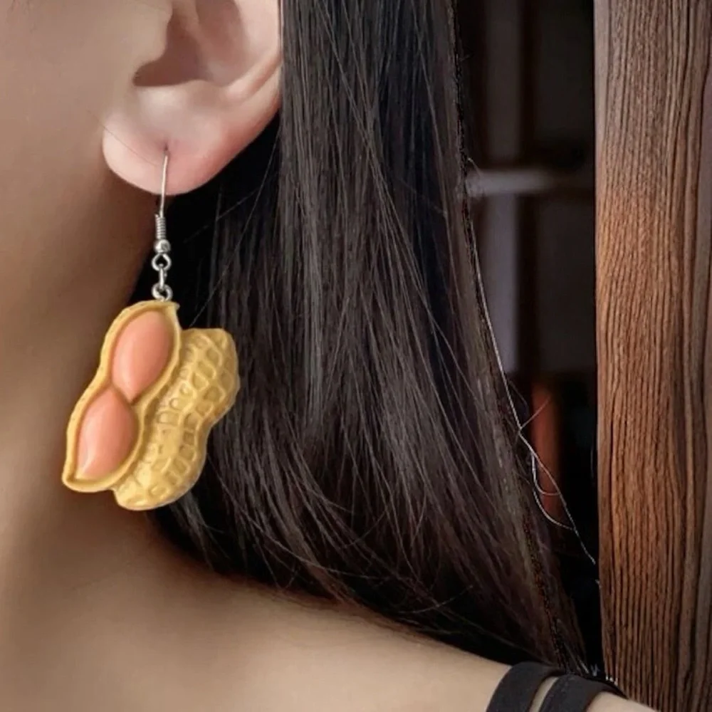 Peanut Dangle Earrings - A Whimsical Delight for Your Ears! NWT Peanuts Jewelry